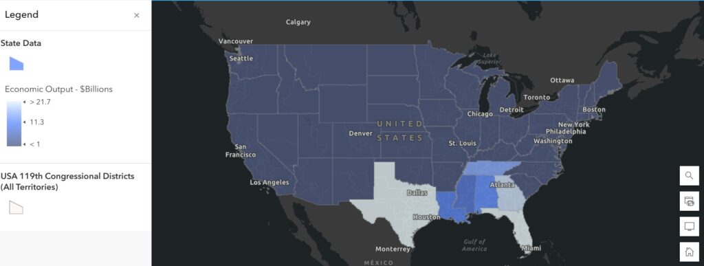 Sample Econ Impact Map